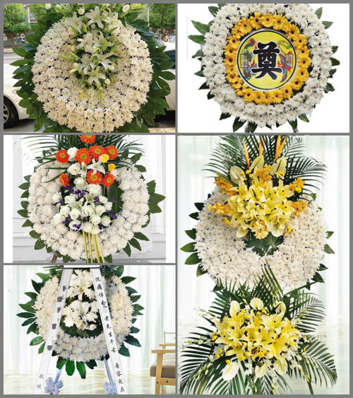 湖南永州祁阳县潘市镇丁家坪村花圈速递
